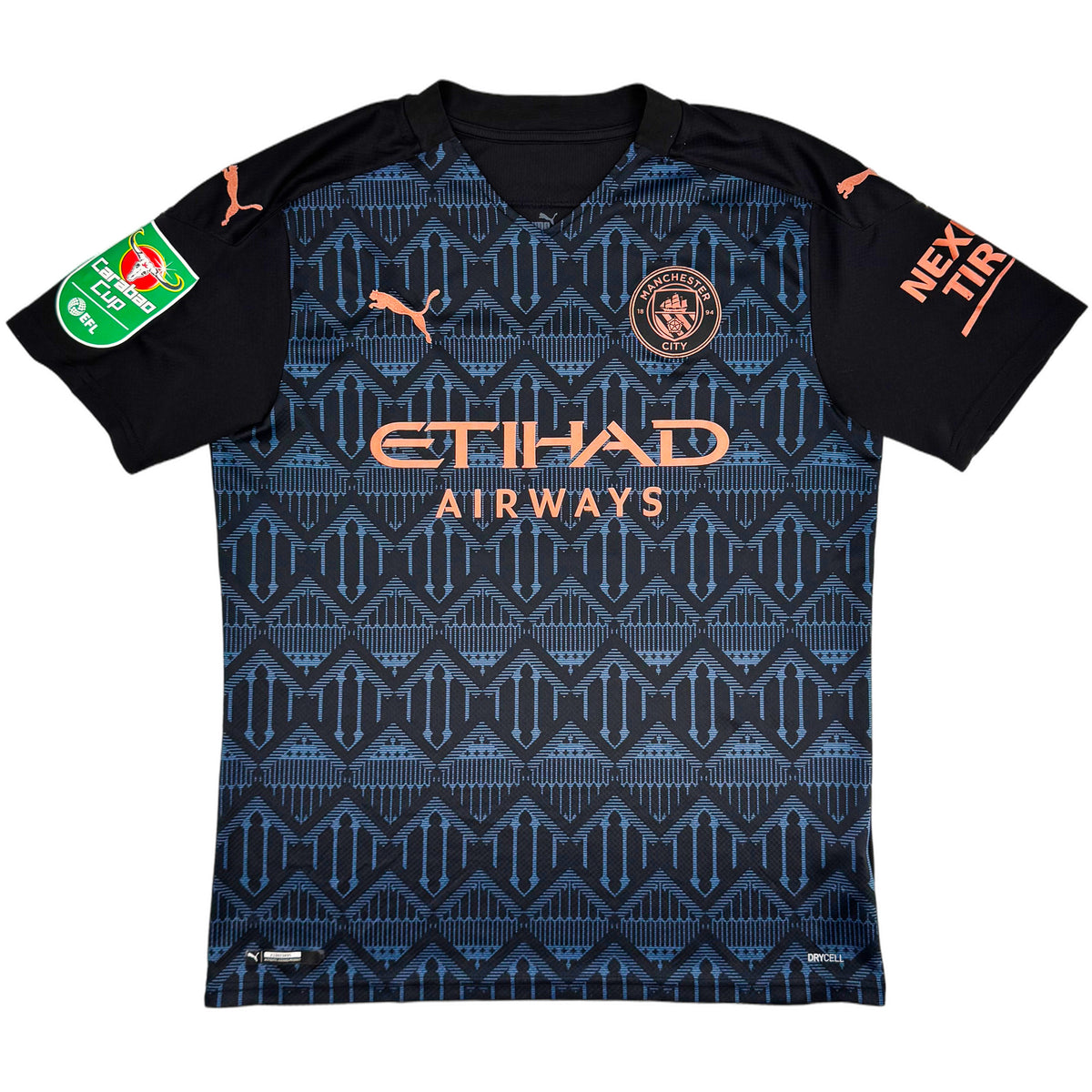 2020-21 Manchester City Uit Shirt Agüero - Oldschool Voetbalshirts