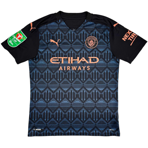 2020-21 Manchester City Uit Shirt Agüero - Oldschool Voetbalshirts