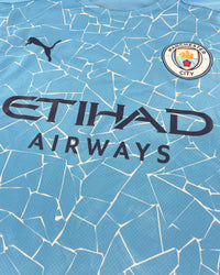 2020-21 Manchester City Thuis Shirt De Bruyne #17 - 10/10 - (L) - Oldschool Voetbalshirts