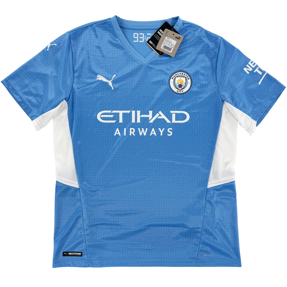 2021-22 Manchester City Thuis Shirt - 10/10 - (L) - Oldschool Voetbalshirts