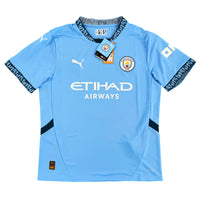 2024-25 Manchester City Thuis Shirt - 10/10 - (L) - Oldschool Voetbalshirts