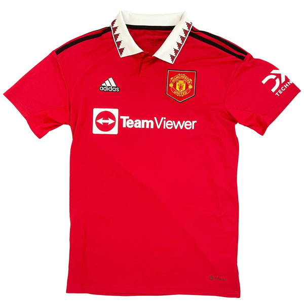 2022-23 Manchester United Thuis Shirt - 10/10 - (L) - Oldschool Voetbalshirts