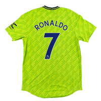 2022-23 Manchester United Authentic Derde Shirt Ronaldo #7 - 10/10 - (M & L) - Oldschool Voetbalshirts