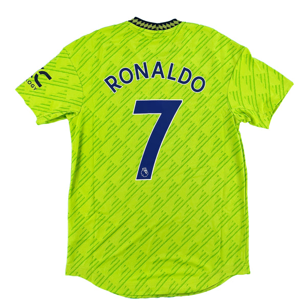 2022-23 Manchester United Authentic Derde Shirt Ronaldo #7 - 10/10 - (M & L) - Oldschool Voetbalshirts