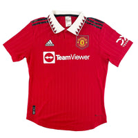 2022-23 Manchester United Authentic Thuis Shirt B. Fernandes #18 - 10/10 - (L) - Oldschool Voetbalshirts
