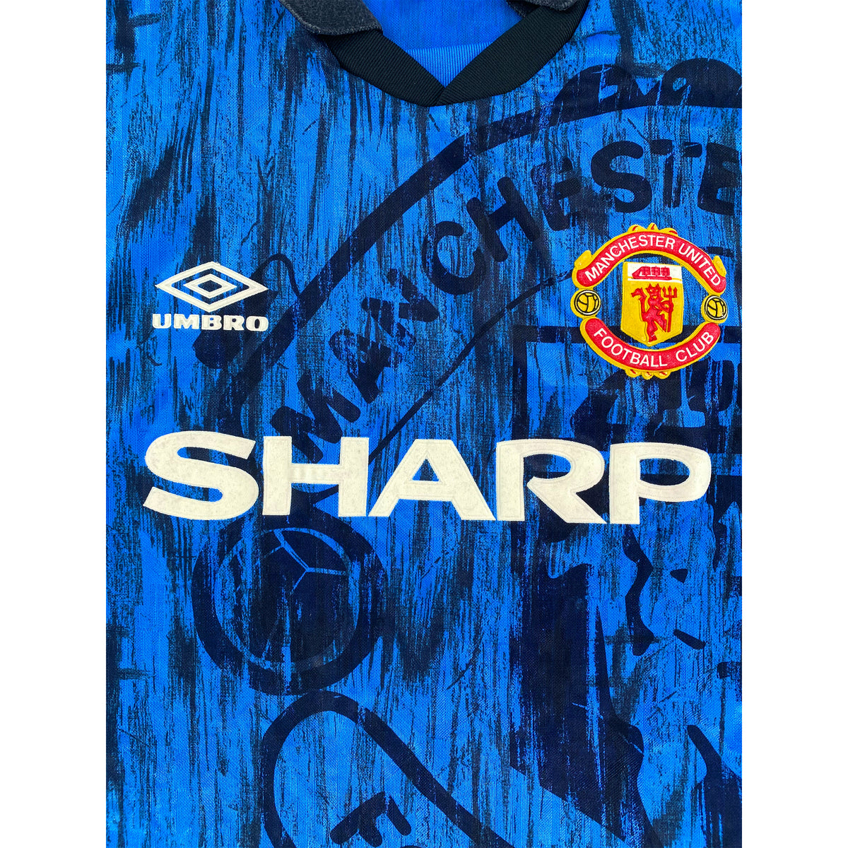 1992-93 Manchester United Uit Shirt - 9/10 - (L) - Oldschool Voetbalshirts
