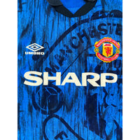 1992-93 Manchester United Uit Shirt - 9/10 - (L) - Oldschool Voetbalshirts