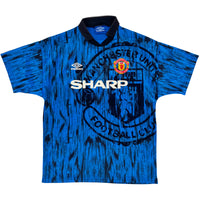 1992-93 Manchester United Uit Shirt - 9/10 - (L) - Oldschool Voetbalshirts
