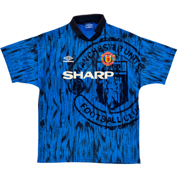 1992-93 Manchester United Uit Shirt - 9/10 - (L) - Oldschool Voetbalshirts