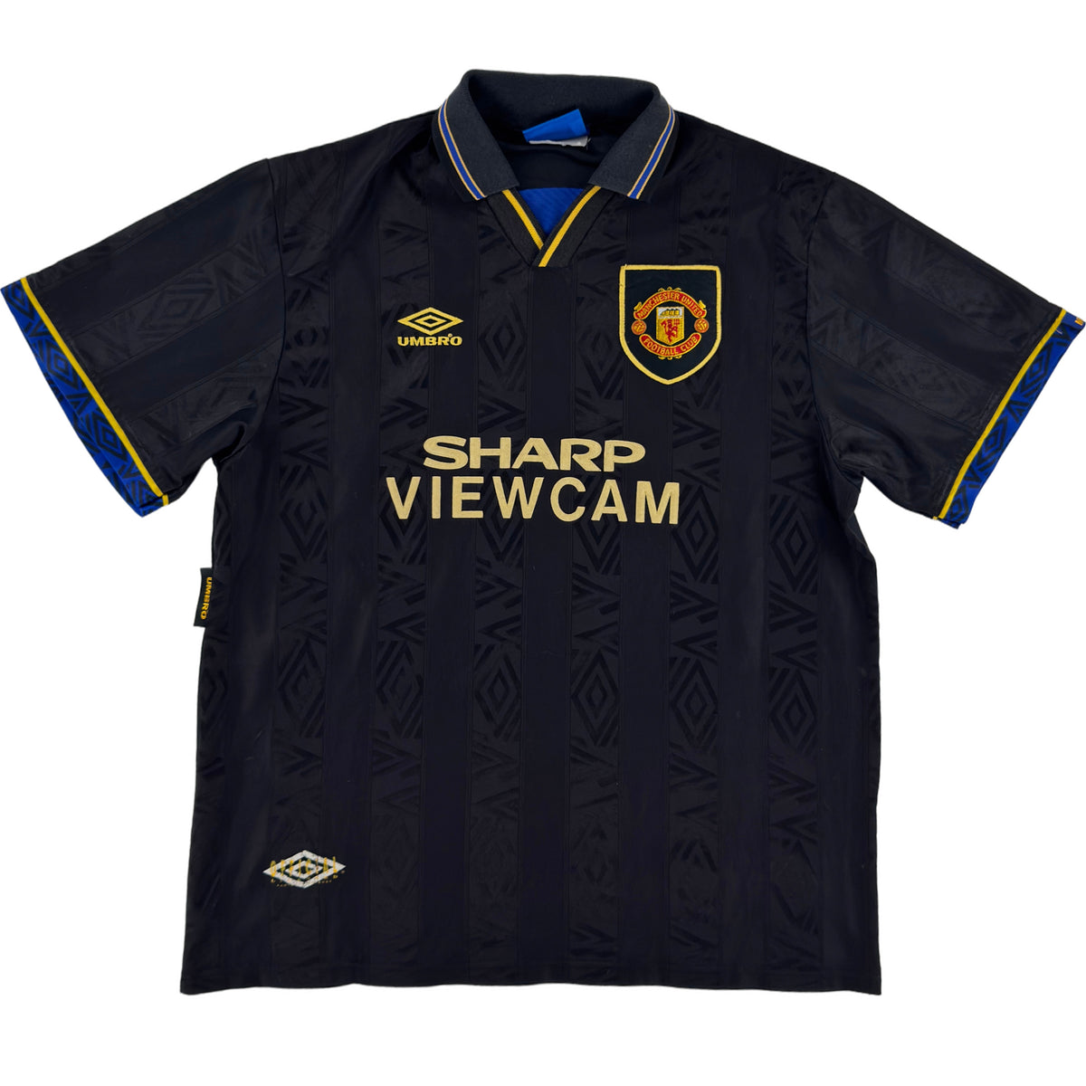 1993-95 Manchester United Uit Shirt Cantona - Oldschool Voetbalshirts