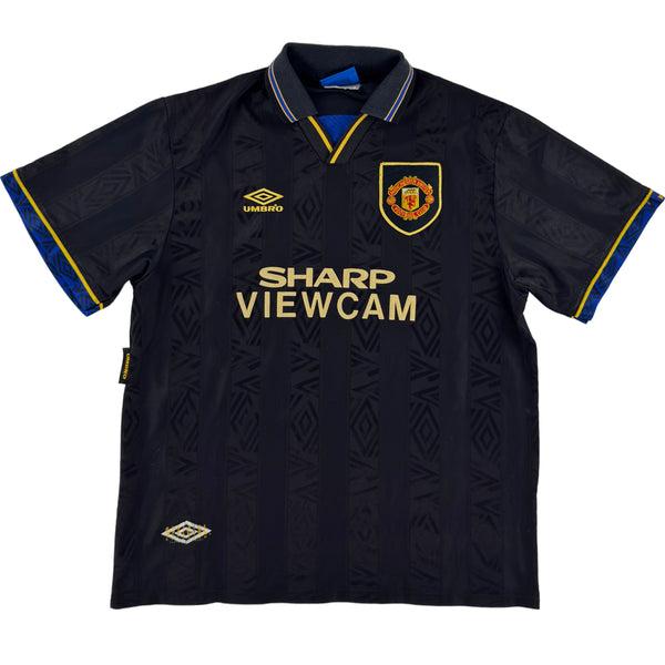 1993-95 Manchester United Uit Shirt Cantona - Oldschool Voetbalshirts