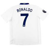 2008-09 Manchester United Uit Shirt Ronaldo - Oldschool Voetbalshirts