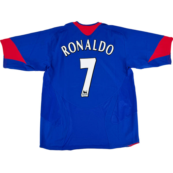 2005-06 Manchester United Uit Shirt Ronaldo #7 - 9/10 - (XL) - Oldschool Voetbalshirts