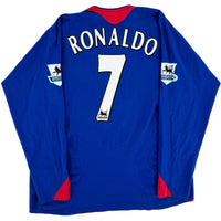 2005-06 Manchester United Uit Shirt Ronaldo #7 - 8/10 - (XL) - Oldschool Voetbalshirts