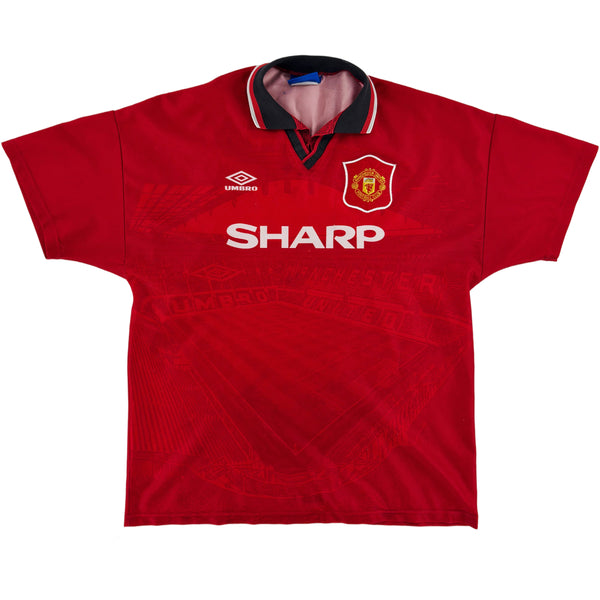 1994-96 Manchester United Thuis Shirt Cantona - Oldschool Voetbalshirts