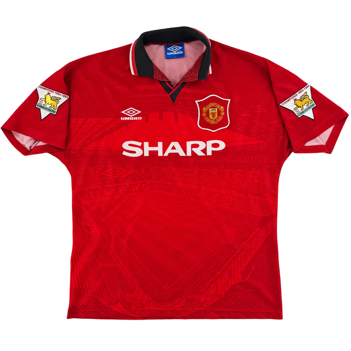 1994-96 Manchester United Thuis Shirt - Oldschool Voetbalshirts