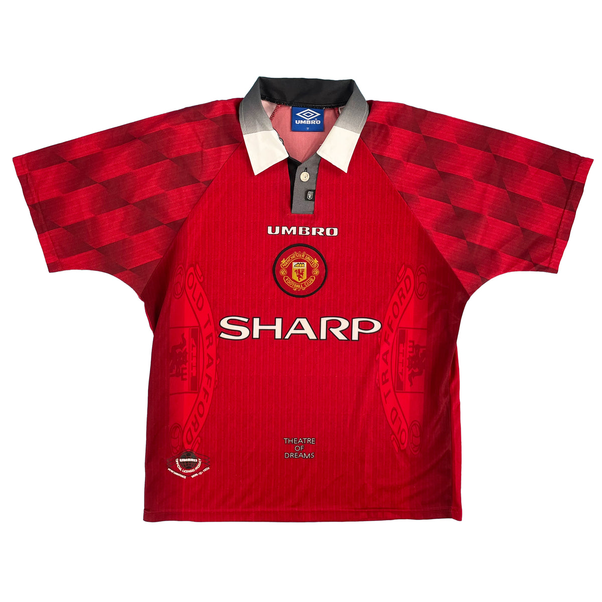 1996-98 Manchester United Home Shirt - 8/10 - (M)