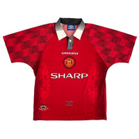 1996-98 Manchester United Home Shirt - 8/10 - (M)