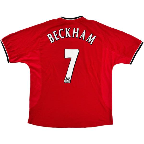 2000-02 Manchester United Thuis Shirt Beckham - Oldschool Voetbalshirts