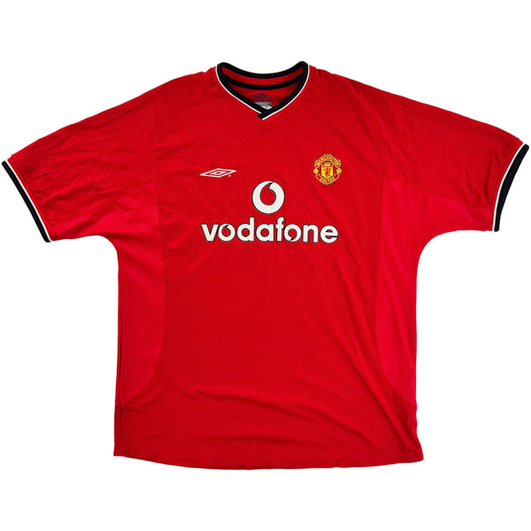 2000-02 Manchester United Thuis Shirt Beckham - Oldschool Voetbalshirts