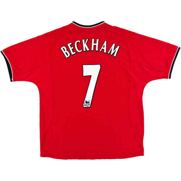 2000-02 Manchester United Thuis Shirt Beckham - Oldschool Voetbalshirts