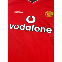 2000-02 Manchester United Thuis Shirt Beckham - Oldschool Voetbalshirts