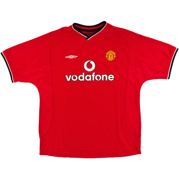 2000-02 Manchester United Thuis Shirt Beckham - Oldschool Voetbalshirts