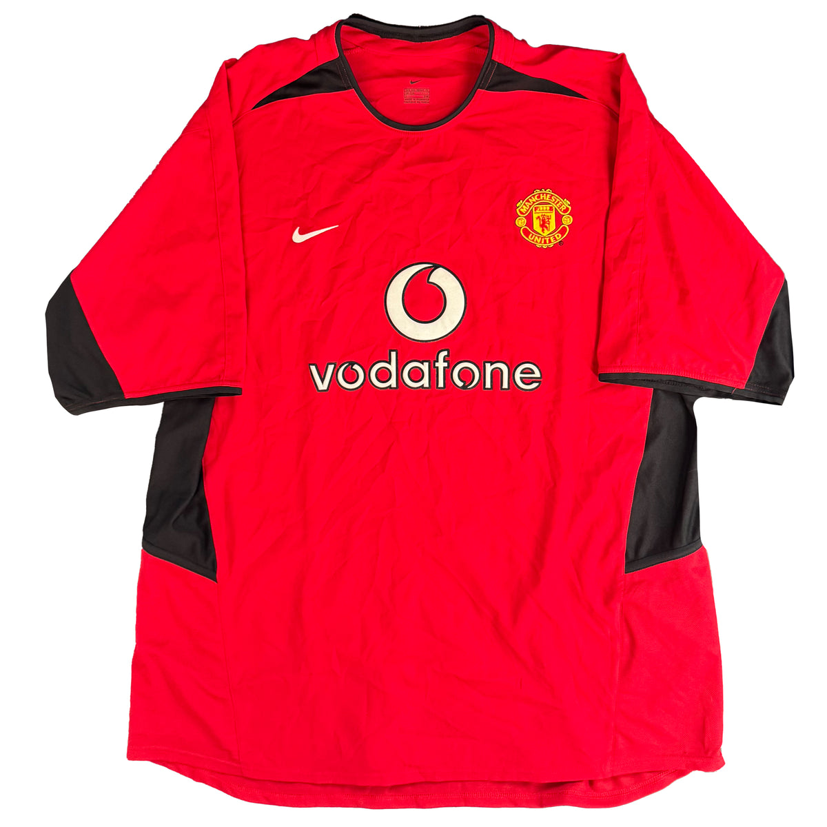 2002-04 Manchester United Thuis Shirt - 8/10 - (XXL) - Oldschool Voetbalshirts