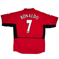 2002-04 Manchester United Thuis Shirt Ronaldo - 9/10 - (XL)