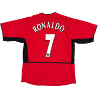 2002-04 Manchester United Thuis Shirt Ronaldo - Oldschool Voetbalshirts