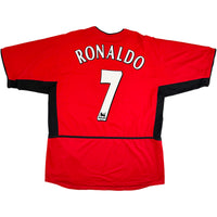 2002-04 Manchester United Thuis Shirt Ronaldo - Oldschool Voetbalshirts