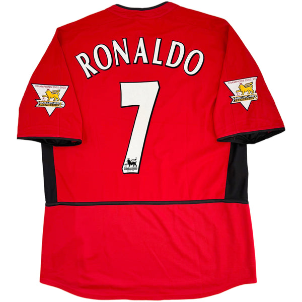2002-04 Manchester United Thuis Shirt Ronaldo - Oldschool Voetbalshirts