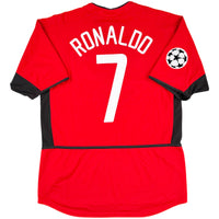 2002-04 Manchester United Thuis Shirt Ronaldo - Oldschool Voetbalshirts