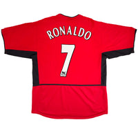2002-04 Manchester United Thuis Shirt Ronaldo - Oldschool Voetbalshirts