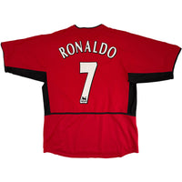 2002-04 Manchester United Thuis Shirt Ronaldo - Oldschool Voetbalshirts