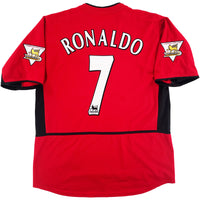 2002-04 Manchester United Thuis Shirt Ronaldo - Oldschool Voetbalshirts