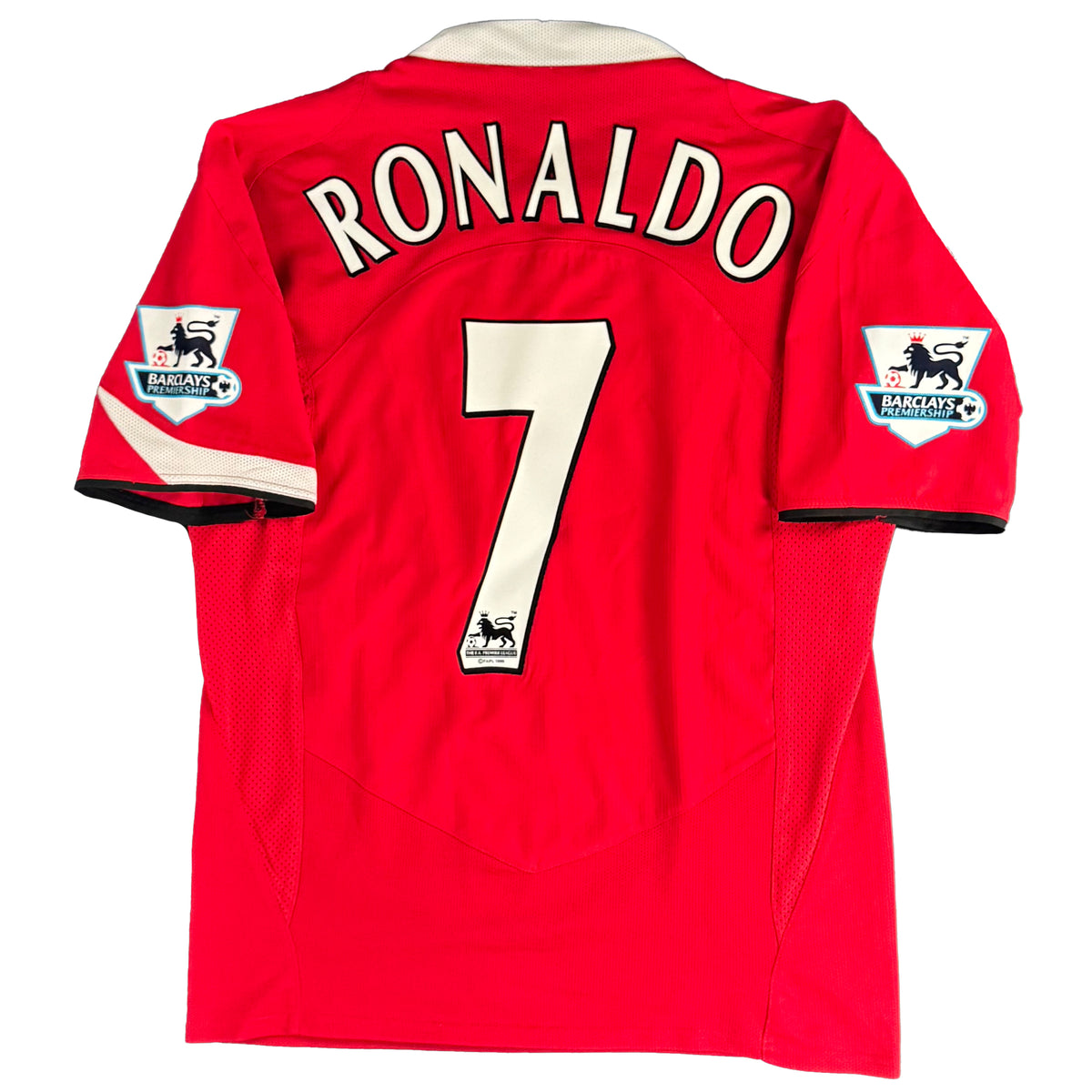 2004-06 Manchester United Thuis Shirt Ronaldo #7 - 9/10 - (M) - Oldschool Voetbalshirts