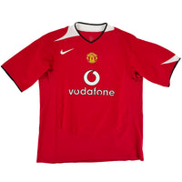 2004-06 Manchester United Thuis Shirt Ronaldo #7 - 9/10 - (XL) - Oldschool Voetbalshirts