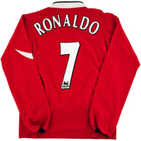 2004-06 Manchester United Thuis Shirt Ronaldo - Oldschool Voetbalshirts