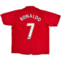 2007-09 Manchester United Thuis Shirt Ronaldo