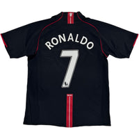 2007-08 Manchester United Away Shirt Ronaldo - 8/10 - (L)