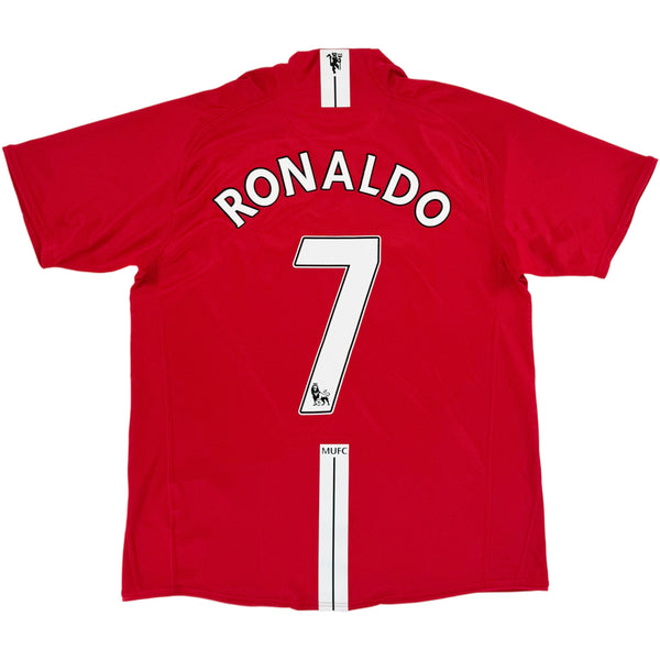 2007-09 Manchester United Thuis Shirt Ronaldo #7 - 10/10 - (L) - Oldschool Voetbalshirts
