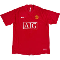 2007-09 Manchester United Thuis Shirt Ronaldo #7 - 10/10 - (L) - Oldschool Voetbalshirts