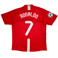 2007-09 Manchester United Thuis Shirt Ronaldo - Oldschool Voetbalshirts