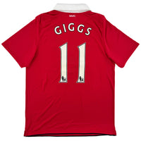 2010-11 Manchester United Home Shirt Giggs #11 - 9/10 - (L)