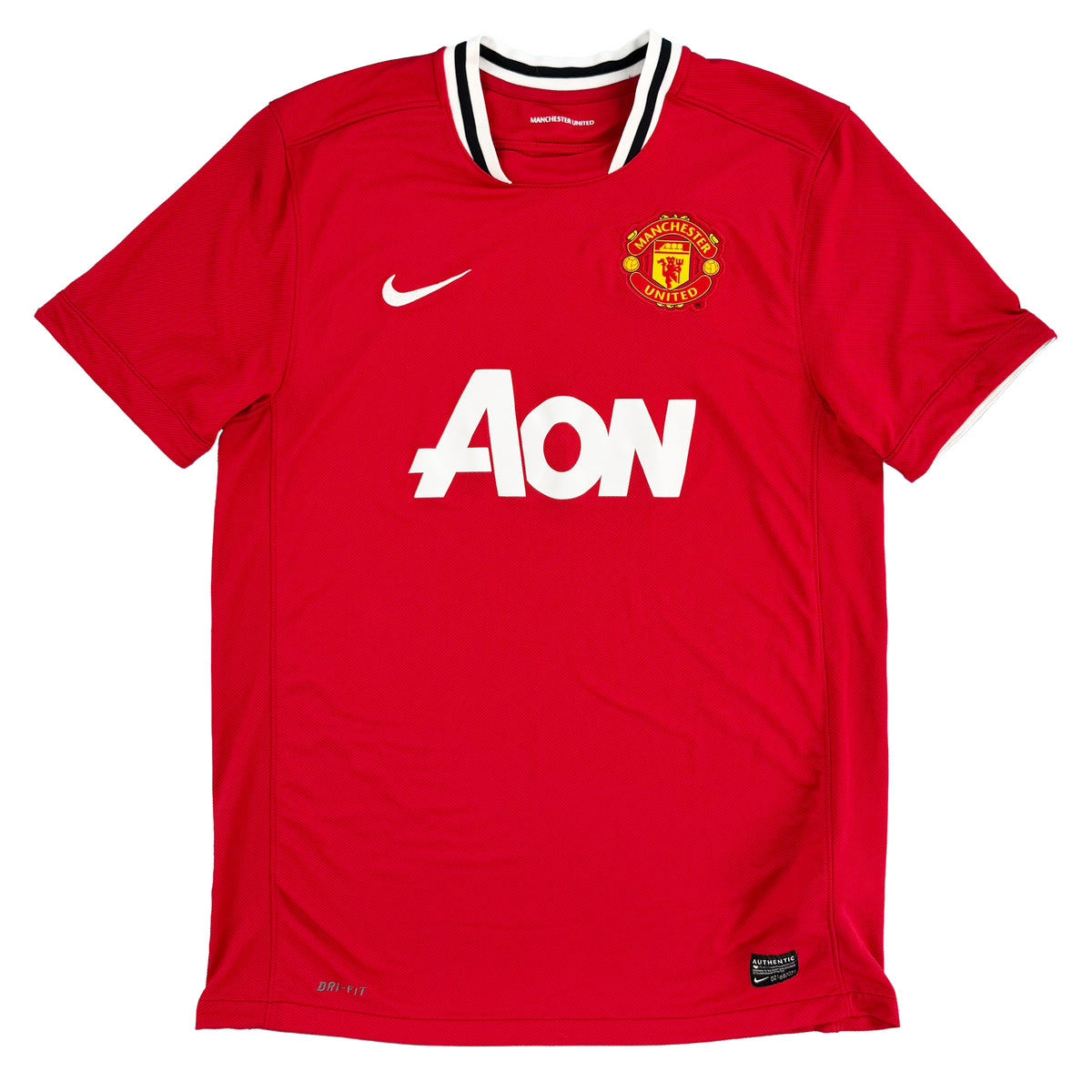 2011-12 Manchester United Thuis Shirt - 9/10 - (L) - Oldschool Voetbalshirts