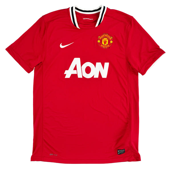 2011-12 Manchester United Thuis Shirt - 9/10 - (L) - Oldschool Voetbalshirts