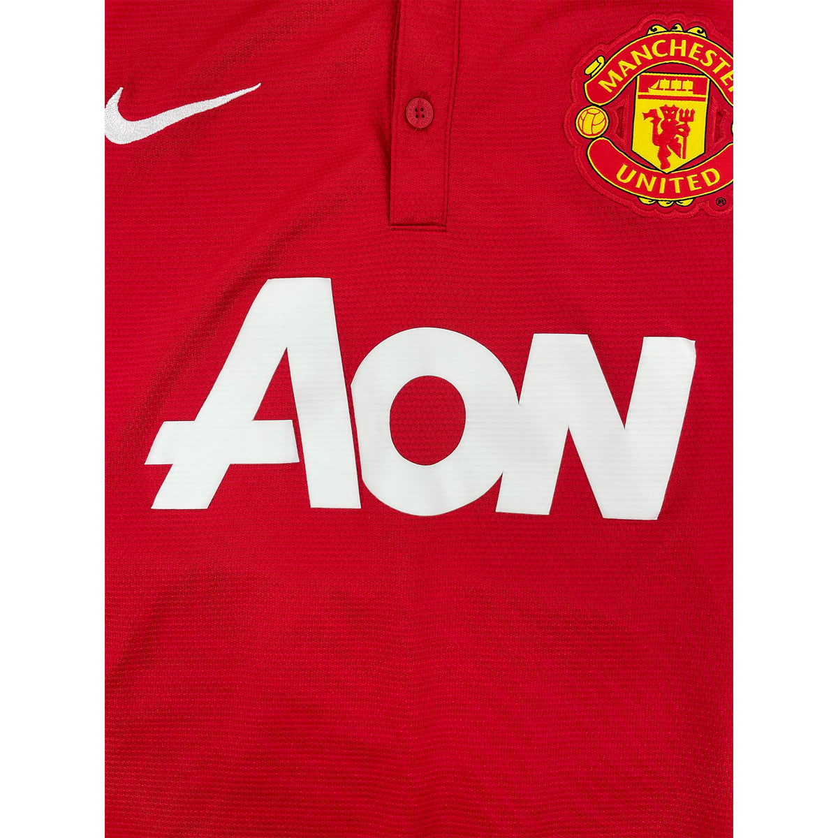 2013-14 Manchester United Thuis Shirt Van Persie - Oldschool Voetbalshirts