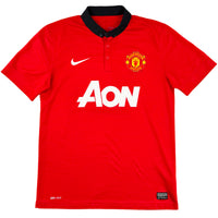 2013-14 Manchester United Thuis Shirt Van Persie - Oldschool Voetbalshirts