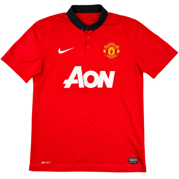 2013-14 Manchester United Thuis Shirt Van Persie - Oldschool Voetbalshirts